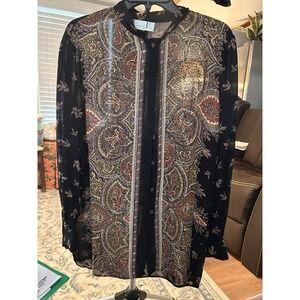 Studio Jax Sheer Blouse 18" PTP Large